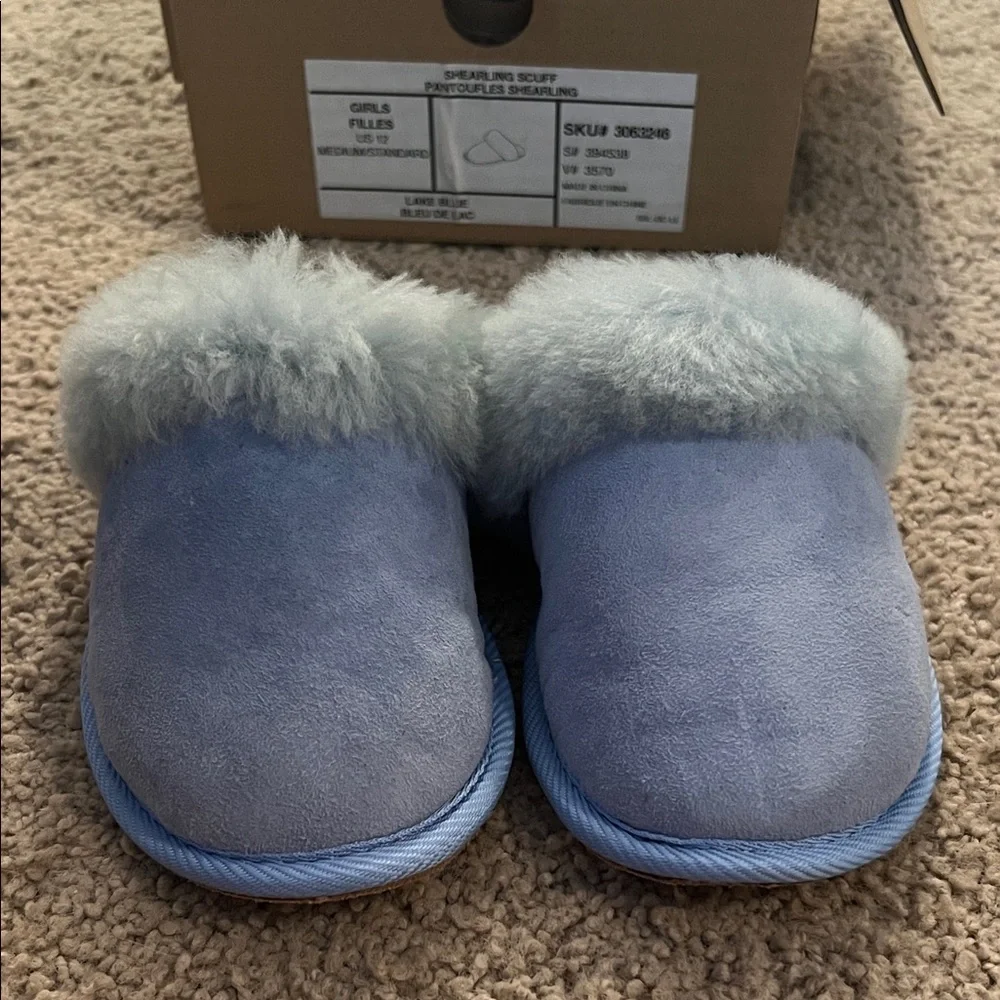 Lands' End Blue Kids Slippers